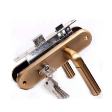 Aluminum lever with iron front plate door locks handle in Africa Market